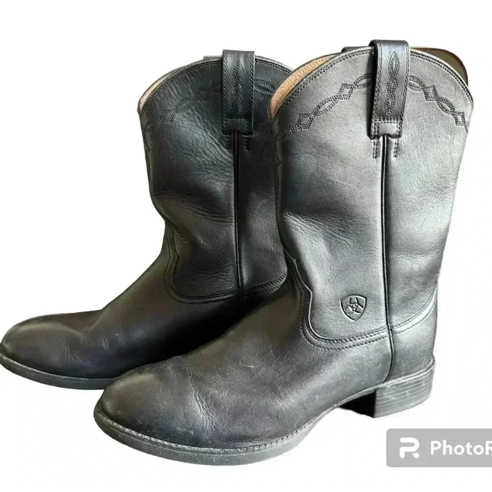 ARIAT Men’s Heritage PullOn Roper Cowboy Leather Boots 10002280(35501)